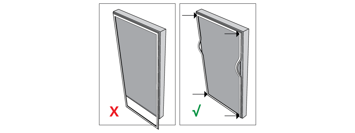 Tefcold Kühlschrank Tür Dichtung Seal Modell UF600 