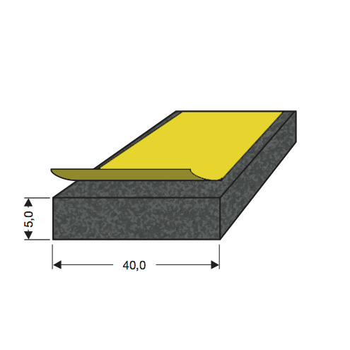 40 x 5 mm 5 mtr