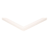 Door gasket profile 79-M in White, Front View. Replacement fridge door gasket produced by DSU Fridge Seal BV.