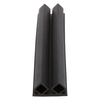 Door gasket profile 40-A in Black, Front View. Replacement fridge door gasket produced by DSU Fridge Seal BV.