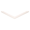 Door gasket profile 21-A in White, Front View. Replacement fridge door gasket produced by DSU Fridge Seal BV.