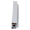 Door gasket profile 18-M in Grey, Front View. Replacement fridge door gasket produced by DSU Fridge Seal BV.