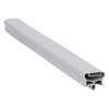 Door gasket profile 132-MS in Grey, Outside View. Replacement fridge door gasket produced by DSU Fridge Seal BV. Material type: Soft PVC profile.