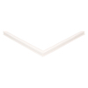 Door gasket profile 18-R in White, Front View. Replacement fridge door gasket produced by DSU Fridge Seal BV.