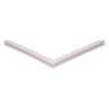 Door gasket profile 137-M in Grey, Front View. Replacement fridge door gasket produced by DSU Fridge Seal BV.
