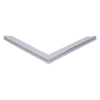 Door gasket profile 121-M in Grey, Front View. Replacement fridge door gasket produced by DSU Fridge Seal BV.