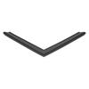 Door gasket profile 322-M in Black, Front View. Replacement fridge door gasket produced by DSU Fridge Seal BV.