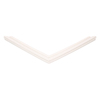 Door gasket profile 30-M in White, Front View. Replacement fridge door gasket produced by DSU Fridge Seal BV.