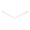 Door gasket profile 18-RC in White, Front View. Replacement fridge door gasket produced by DSU Fridge Seal BV.