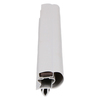Door gasket profile 309-M in Grey, Front View. Replacement fridge door gasket produced by DSU Fridge Seal BV.