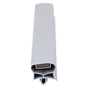 Door gasket profile 132-M in Grey, Front View. Replacement fridge door gasket produced by DSU Fridge Seal BV.