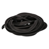 Door gasket profile 118 in Black, Front View. Replacement fridge door gasket produced by DSU Fridge Seal BV.