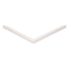 Door gasket profile 328-M in White, Front View. Replacement fridge door gasket produced by DSU Fridge Seal BV.