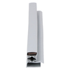 Door gasket profile 25-M in Grey, Front View. Replacement fridge door gasket produced by DSU Fridge Seal BV.