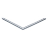 Door gasket profile 337-M in Grey, Front View. Replacement fridge door gasket produced by DSU Fridge Seal BV.
