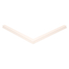 Door gasket profile 138-A in White, Front View. Replacement fridge door gasket produced by DSU Fridge Seal BV.