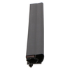 Door gasket profile 383-M in Black, Front View. Replacement fridge door gasket produced by DSU Fridge Seal BV.