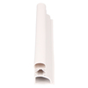 Door gasket profile 45-R in White, Front View. Replacement fridge door gasket produced by DSU Fridge Seal BV.