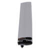 Door gasket profile 304-M in Dark Grey, Front View. Replacement fridge door gasket produced by DSU Fridge Seal BV.