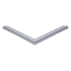 Door gasket profile 327-M in Grey, Front View. Replacement fridge door gasket produced by DSU Fridge Seal BV.