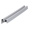 Door gasket profile 21-A in Grey, Inside View. Replacement fridge door gasket produced by DSU Fridge Seal BV.