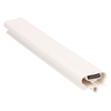 Door gasket profile 195-M in White, Outside View. Replacement fridge door gasket produced by DSU Fridge Seal BV.