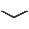 Door gasket profile 299-MS in Black, Front View. Replacement fridge door gasket produced by DSU Fridge Seal BV. Material type: Soft PVC profile.