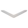 Door gasket profile 201-M in Grey, Front View. Replacement fridge door gasket produced by DSU Fridge Seal BV.