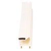 Door gasket profile 177-M in White, Front View. Replacement fridge door gasket produced by DSU Fridge Seal BV.