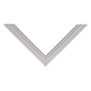 Door gasket profile 201-M in Grey, Top View. Replacement fridge door gasket produced by DSU Fridge Seal BV.