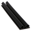Door gasket profile 40-A in Black, Outside View. Replacement fridge door gasket produced by DSU Fridge Seal BV.
