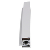 Door gasket profile 18-MSC in Grey, Front View. Replacement fridge door gasket produced by DSU Fridge Seal BV. Material type: Soft PVC profile.
