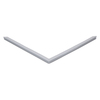 Door gasket profile 118-M in Grey, Front View. Replacement fridge door gasket produced by DSU Fridge Seal BV.