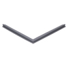 Door gasket profile 18-M in Dark Grey, Front View. Replacement fridge door gasket produced by DSU Fridge Seal BV.