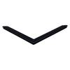 Door gasket profile 195-M in Black, Front View. Replacement fridge door gasket produced by DSU Fridge Seal BV.