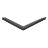 Door gasket profile 295-M in Black, Front View. Replacement fridge door gasket produced by DSU Fridge Seal BV.