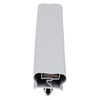 Door gasket profile 195-MS in Grey, Front View. Replacement fridge door gasket produced by DSU Fridge Seal BV. Material type: Soft PVC profile.