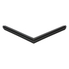 Door gasket profile 184-M in Black, Front View. Replacement fridge door gasket produced by DSU Fridge Seal BV.