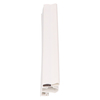 Door gasket profile 68-M in White, Front View. Replacement fridge door gasket produced by DSU Fridge Seal BV.