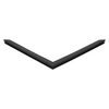 Door gasket profile 370-MS in Black, Front View. Replacement fridge door gasket produced by DSU Fridge Seal BV. Material type: Soft PVC profile.