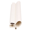 Door gasket profile 74-M in White, Front View. Replacement fridge door gasket produced by DSU Fridge Seal BV.