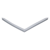 Door gasket profile 70-M in Grey, Front View. Replacement fridge door gasket produced by DSU Fridge Seal BV.