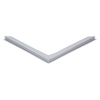 Door gasket profile 323-M in Grey, Front View. Replacement fridge door gasket produced by DSU Fridge Seal BV.