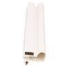 Door gasket profile 30-M in White, Front View. Replacement fridge door gasket produced by DSU Fridge Seal BV.