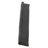 Door gasket profile 0815-SIL in Black, Front View. Replacement fridge door gasket produced by DSU Fridge Seal BV.