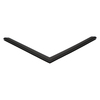Door gasket profile 500-AE in Black, Front View. Replacement fridge door gasket produced by DSU Fridge Seal BV. Material type: Extended life profile.