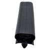 Door gasket profile 195-M in Black, Front View. Replacement fridge door gasket produced by DSU Fridge Seal BV.