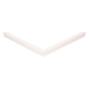 Door gasket profile 71-M in White, Front View. Replacement fridge door gasket produced by DSU Fridge Seal BV.