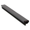 Door gasket profile 370-MS in Black, Outside View. Replacement fridge door gasket produced by DSU Fridge Seal BV. Material type: Soft PVC profile.
