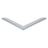 Door gasket profile 305-M in Grey, Front View. Replacement fridge door gasket produced by DSU Fridge Seal BV.